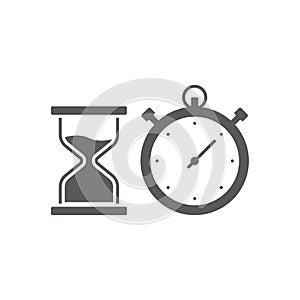 Stopwatch vector icon isolated background