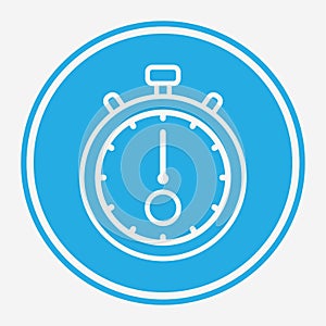 Stopwatch vector icon sign symbol