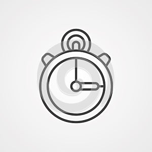 Stopwatch vector icon sign symbol