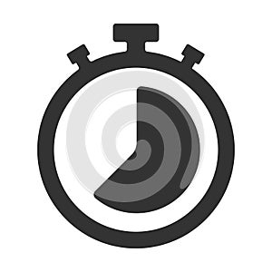 Stopwatch vector icon.Stopwatch icon style.Timer Clock Icon on White Background. Vector.sport minute stop start timer