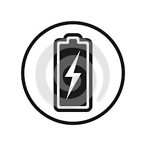 Storage battery graphic icon