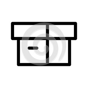 Storage Box Icon Vector Symbol Design Illustration