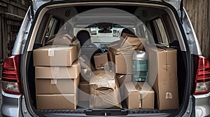 storage boxes in car