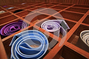 Storage boxes for ties