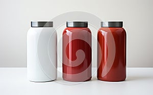 Storage Canisters on a Transparent Canvas