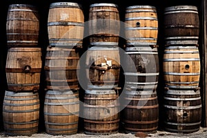 Storage cellar wood keg barrel vintage cask wooden wine winery old alcohol drink