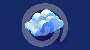 storage flying cloud upload icon