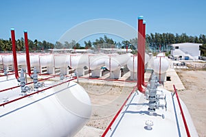 storage of gasoline in the horizontal tanks and pipeline