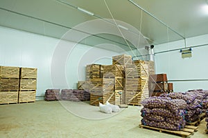 Storage house potato