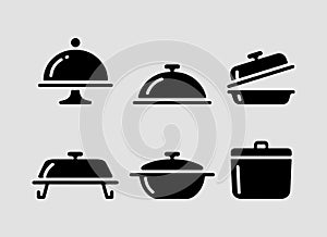 Storage and Misc Bakeware Icons solid icon set.Bakeware storage solid icons