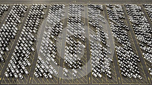 Storage parking with new cars