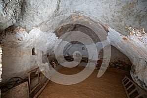 Storage room in Berber cave dwelling in Matmata, Tunisia