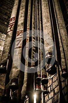 Storage room in firefighting depot