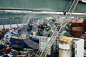 Storage of scrap metal