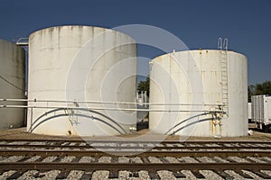 Storage tank and railways