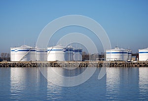 Storage tanks in the harbour 1