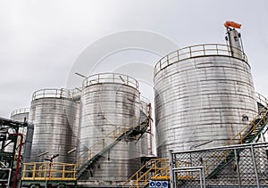 Storage tanks in oil refinery 2