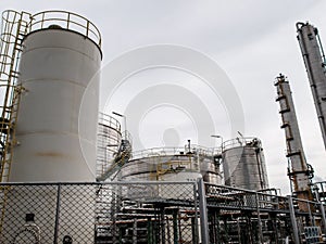 Storage tanks in oil refinery 4