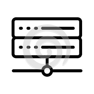 Storage thin line vector icon
