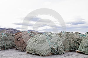Storage of trawl nets