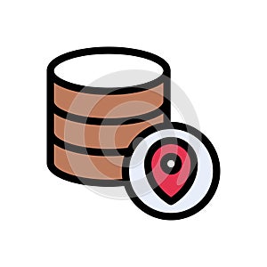 Storage vector line colour icon