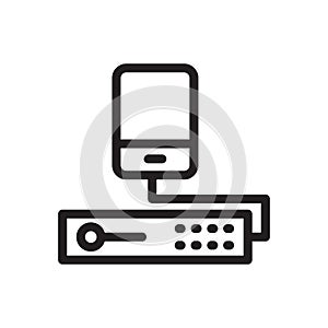 Storage vector thin line icon