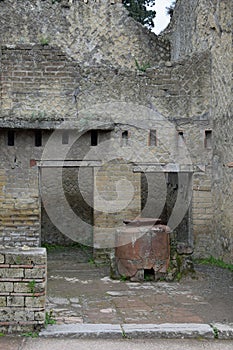 Storage Vessel, Herculaneum Archaeological Site, Campania, Italy