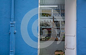 Store Blue wall