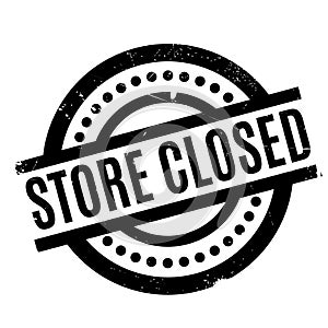 Store Closed rubber stamp