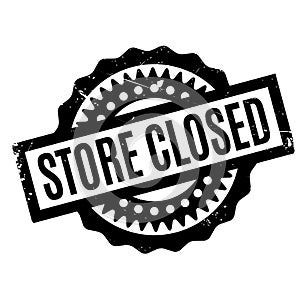 Store Closed rubber stamp