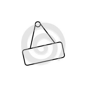 store door tag icon. Element of simple icon for websites, web design, mobile app, info graphics. Thin line icon for website design