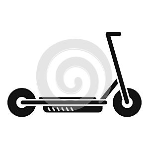 Store electric scooter icon simple vector. Bike trotinette