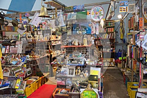 Store full of old things and books