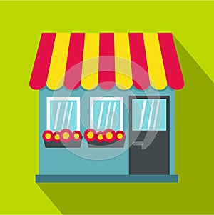 Store icon, flat style