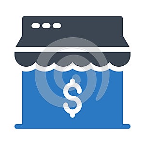 Store vector glyph color icon