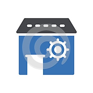 Store vector glyph color icon