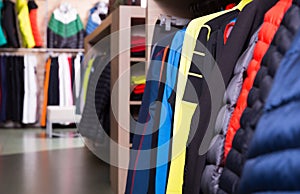 Store interior with choice of new skiwear