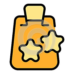 Store pay bag icon vector flat