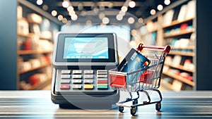 In-Store Payment Process with POS and Mini Cart