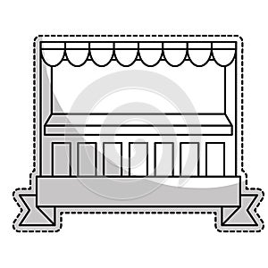Store stand icon image