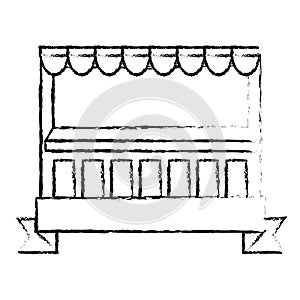 Store stand icon image