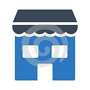 Store vector glyph color icon