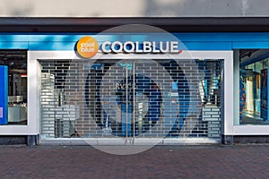 The storefront of a Coolblue electronics store