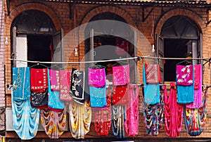 Storefront of old nepal textile shop