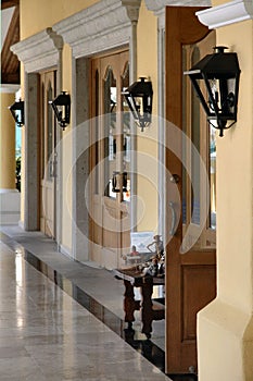 Storefronts at resort in Cabo San Lucas, Mexico