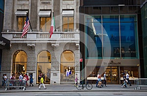 Stores on Fifth Avenue New York City