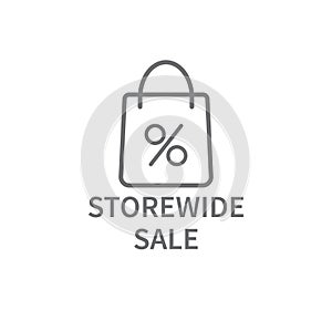 Storewide Sale Line Icon photo