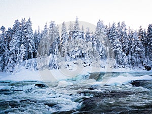   der größte Wasserfall Schweden 