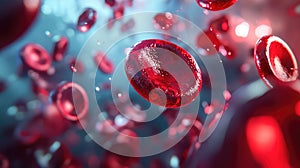 storge realistic depiction of a blood bank visualization