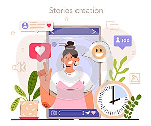 Stories creation. Content strategy development. Social media content